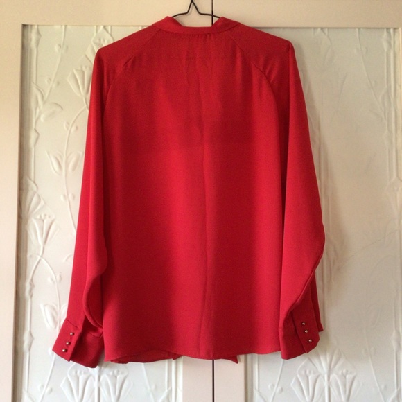 Zara, Red Office Shirt - Picture 2 of 5